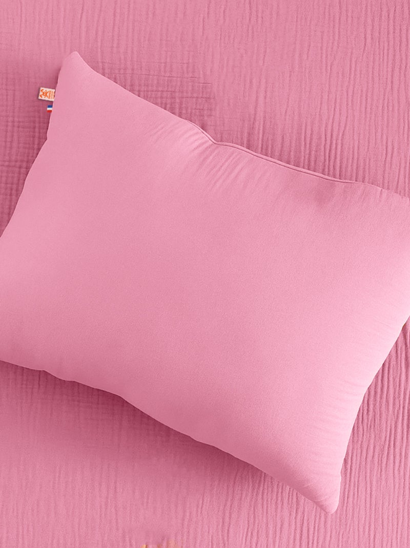 Cojín rectangular de algodón orgánico Rosa - Kiabi