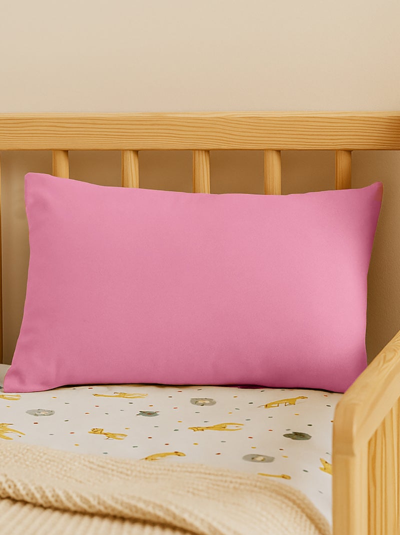 Cojín rectangular de algodón orgánico Rosa - Kiabi