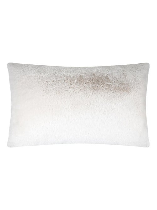 Cojín rectangular de piel sintética ultra suave - Kiabi