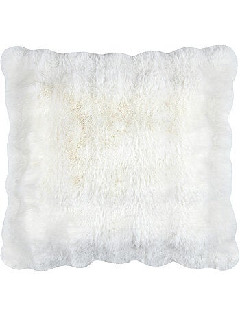 Cojín rectangular desenfundable imitación piel de animal