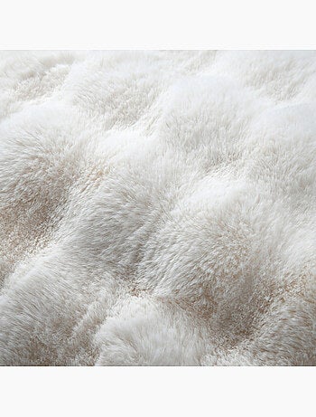 Cojín rectangular desenfundable imitación piel de animal