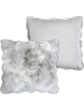 Cojín rectangular desenfundable imitación piel de animal