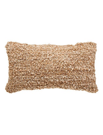 Cojín rectangular efecto lana desenfundable