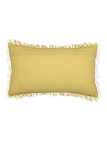 Cojín Rectangular Happiness – Un toque de color limón y elegancia