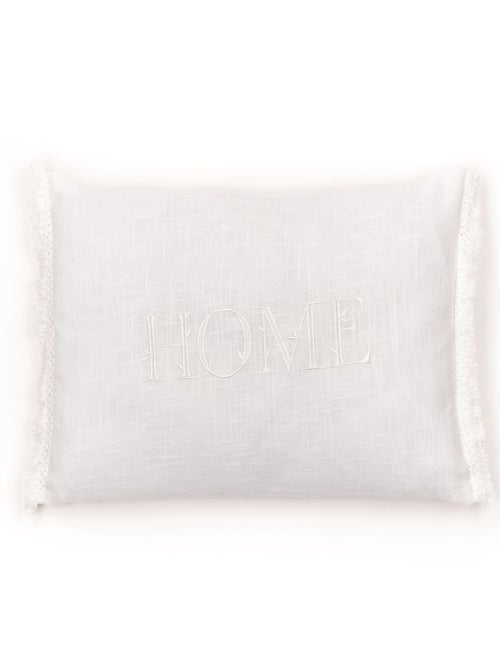 Cojín rectangular "Home" bordado - Kiabi