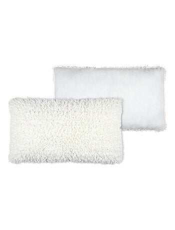 Cojín rectangular imitación piel de oveja