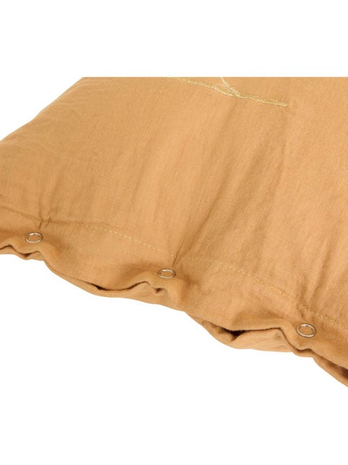 Cojín rectangular lili de gasa de algodón 50x30cm marrón - Kiabi Cojín rectangular lili de gasa de algodón 50x30cm marrón - Kiabi