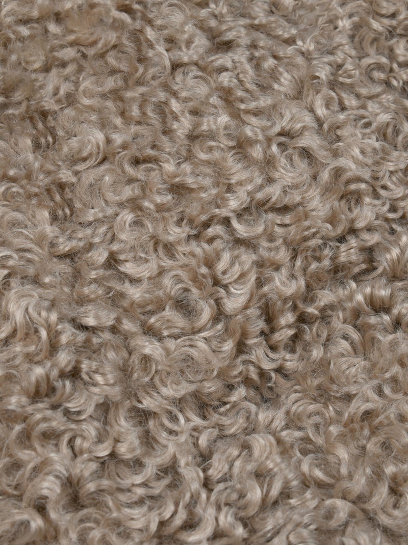 Cojín redondo decorativo efecto bouclé Taupe - Kiabi