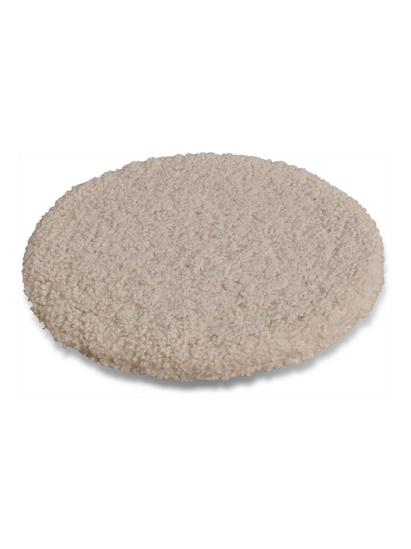 Cojín redondo para silla en tejido bouclé Beige concha - Kiabi