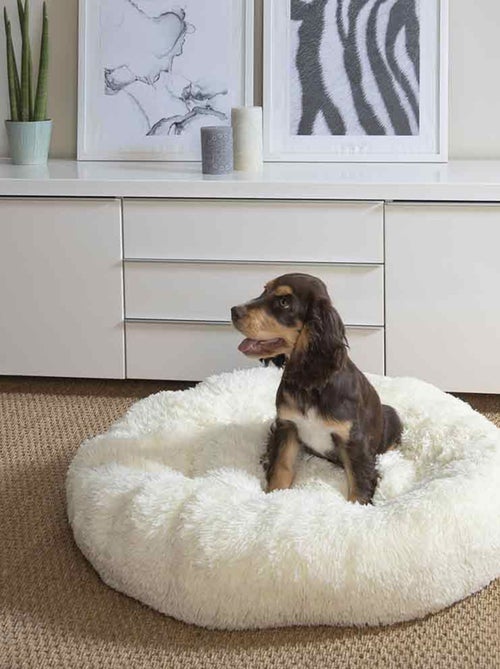 Cojín redondo y acogedor para perro y gato - Kiabi Cojín redondo y acogedor para perro y gato - Kiabi