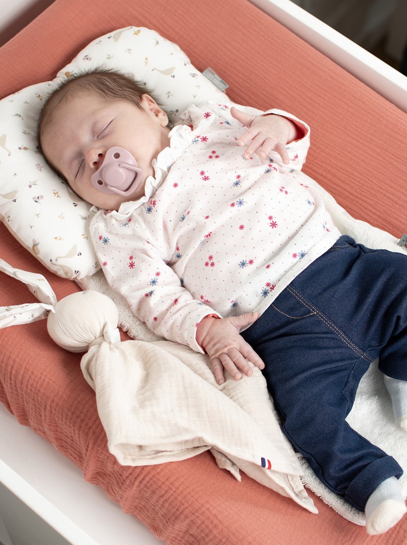 Cojín reposacabezas bebé en muselina de algodón | sevira kids Blanco - Kiabi