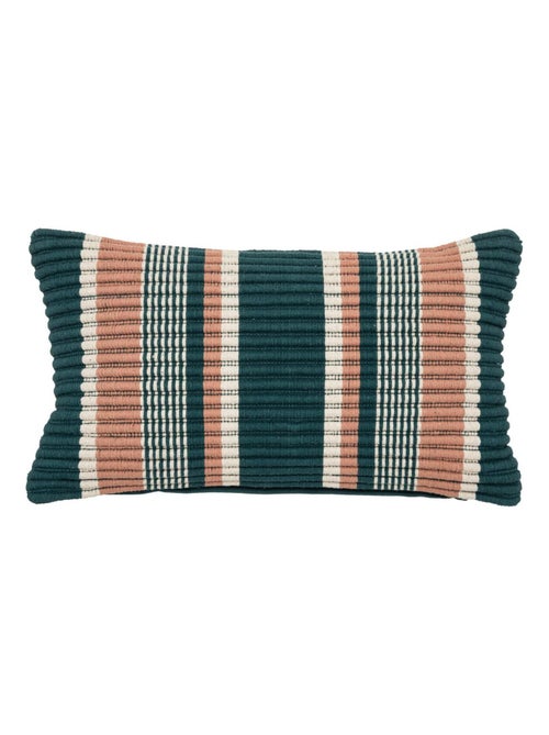 Cojín texturizado a rayas - Kiabi