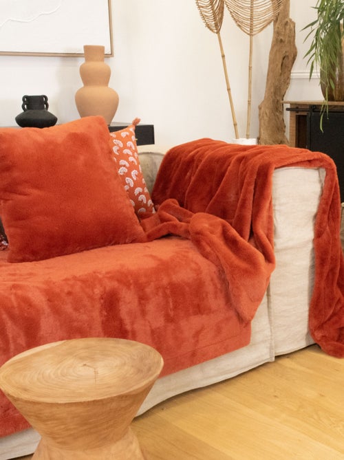 Cojín ultrasuave con efecto pelo - Kiabi