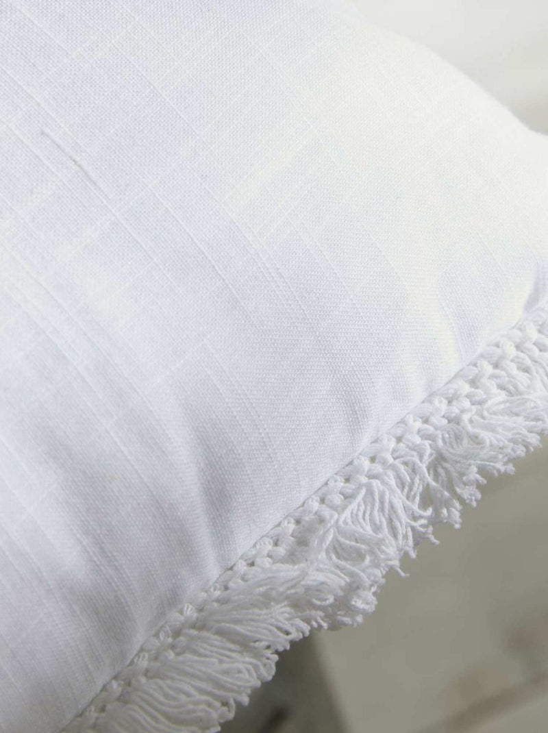 Cojines bordados blanco - Kiabi