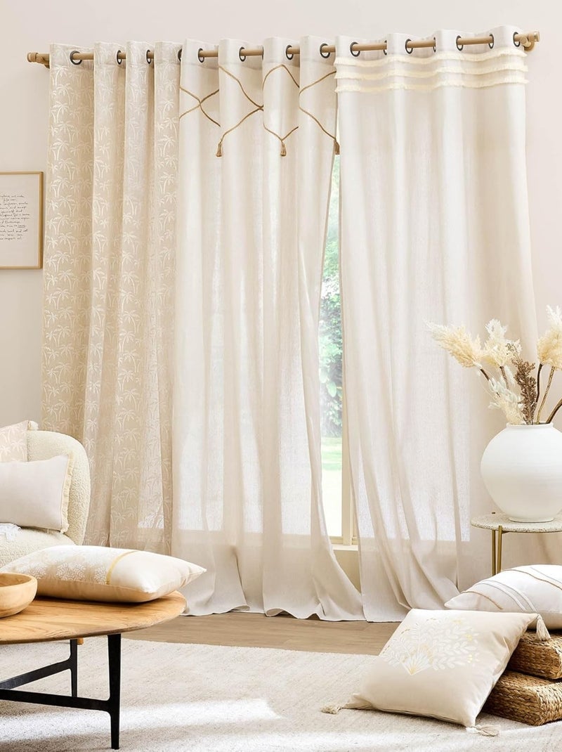 Cojines decorativos de Algodón PROMO LINGE Beige - Kiabi