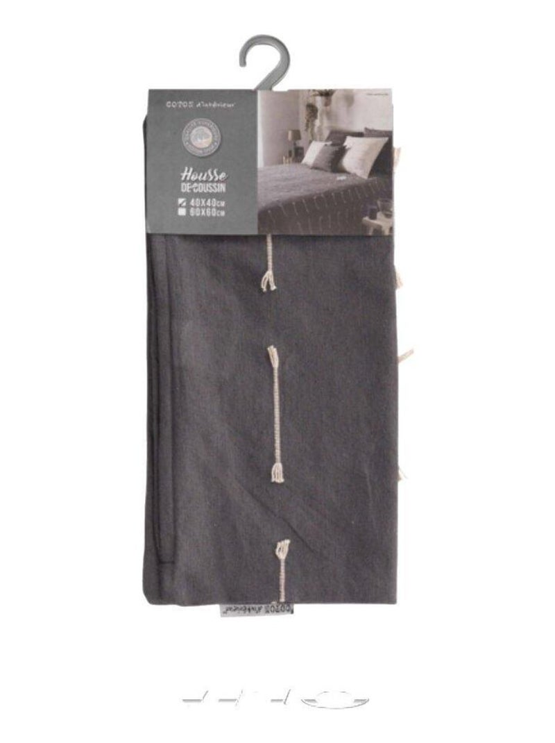 Cojines decorativos Filéo PROMO LINGE Gris antracita - Kiabi