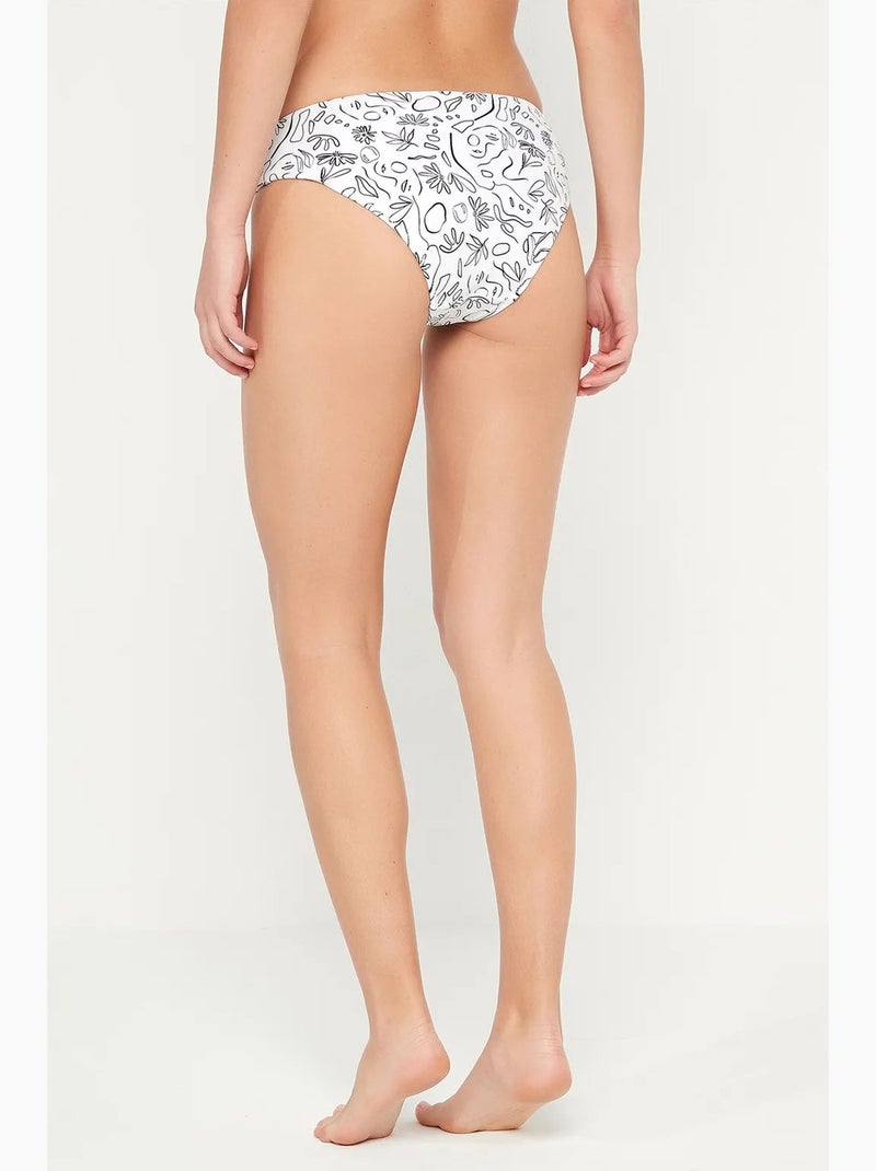 Çok face braga de bikini hipster penti Blanco - Kiabi