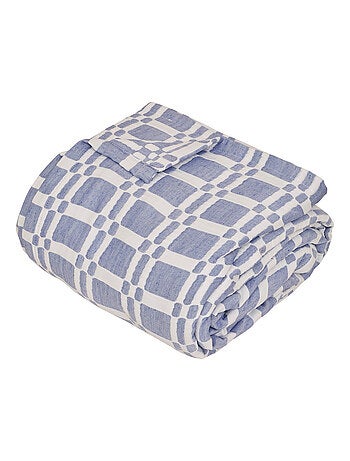 Colcha acolchada con estampado geométrico