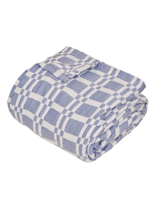 Colcha acolchada con estampado geométrico - Kiabi Colcha acolchada con estampado geométrico - Kiabi