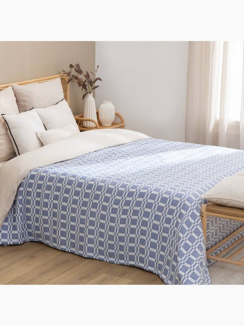 Colcha acolchada con estampado geométrico - Kiabi