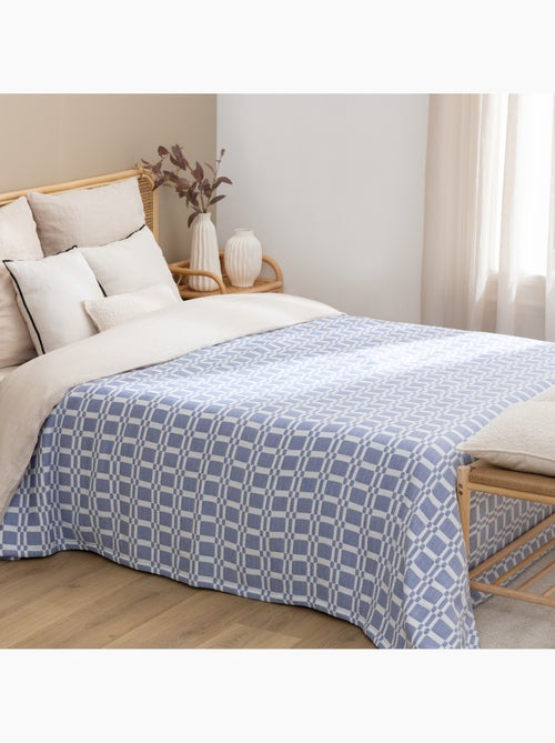 Colcha acolchada con estampado geométrico - Kiabi
