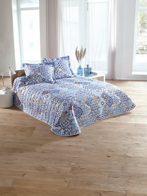 Colcha acolchada de microfibra estampada - Afibel - Kiabi