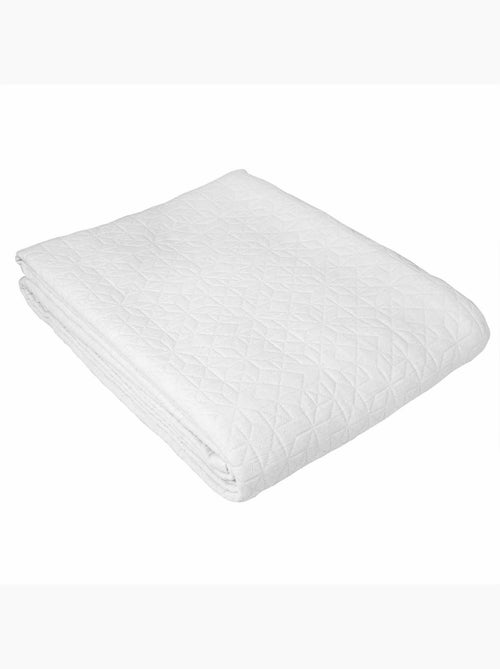 Colcha acolchada de polialgodón texturizado en relieve - Kiabi