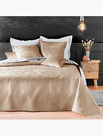 Colcha acolchada de terciopelo de 3 piezas + dos fundas de almohada