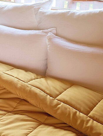 Colcha acolchada piel de melocotón Oekotex