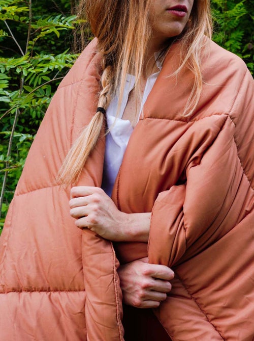 Colcha acolchada piel de melocotón Oekotex - Kiabi