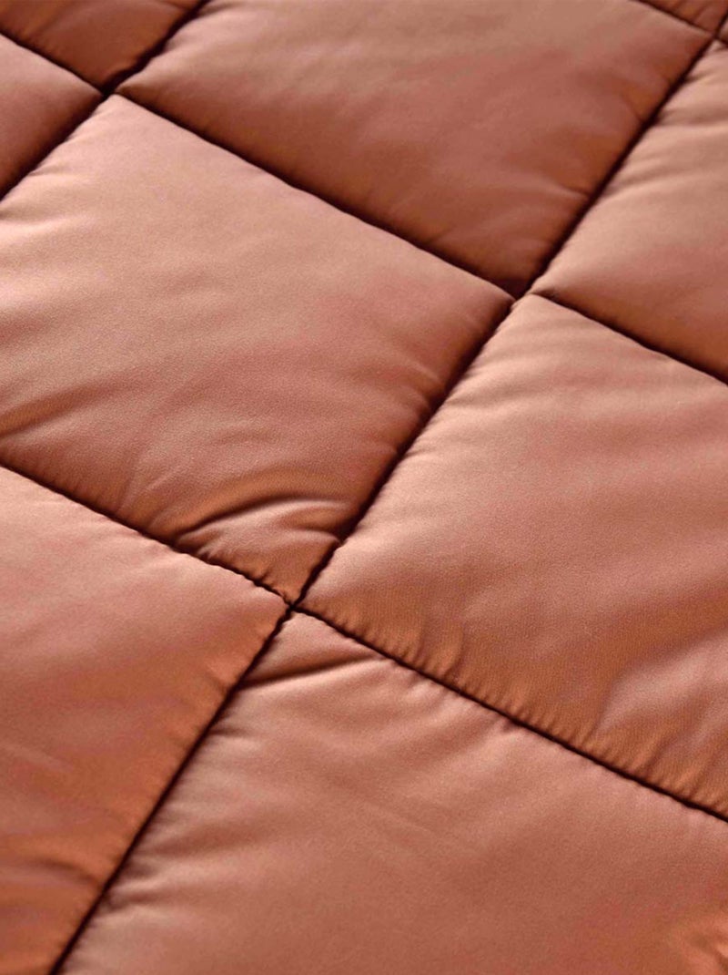 Colcha acolchada piel de melocotón Oekotex Cobre - Kiabi