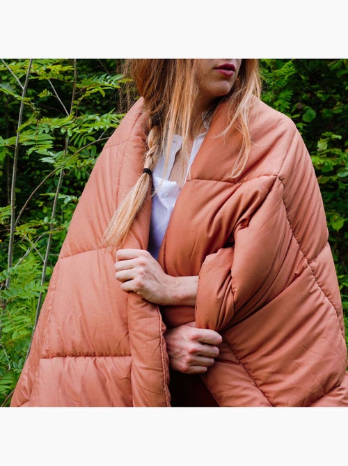 Colcha acolchada piel de melocotón Oekotex - Kiabi