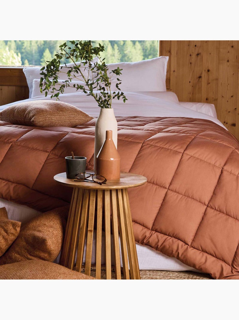 Colcha acolchada piel de melocotón Oekotex Naranja - Kiabi
