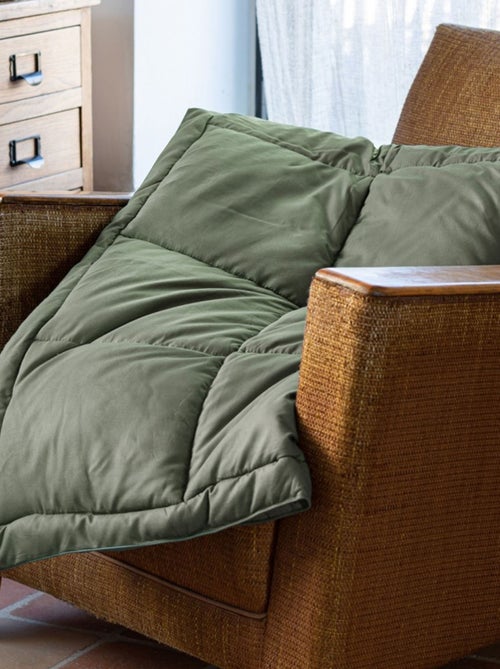Colcha acolchada piel de melocotón Oekotex - Kiabi