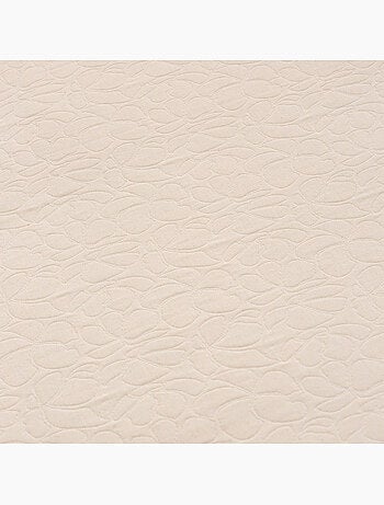 Colcha algodón diseño floral en relieve, tejido texturizado.