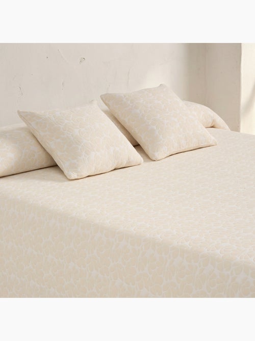 Colcha algodón diseño floral en relieve, tejido texturizado. - Kiabi