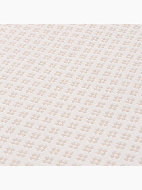 Colcha algodón diseño geométrico en relieve, tejido texturizado. - Kiabi