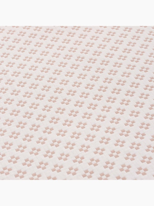 Colcha algodón diseño geométrico en relieve, tejido texturizado. - Kiabi