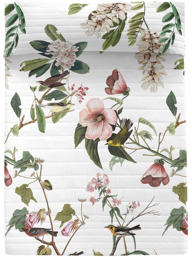 Colcha Blooming "Happyfriday" Blanco - Kiabi