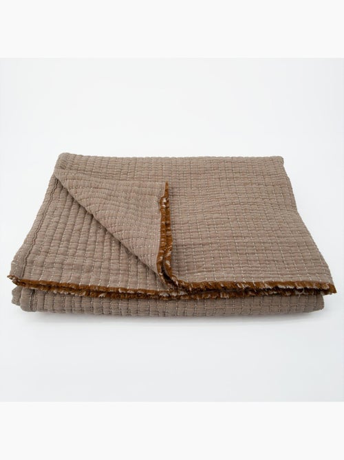 Colcha boutis acolchada de algodón lavado - Kiabi Colcha boutis acolchada de algodón lavado - Kiabi