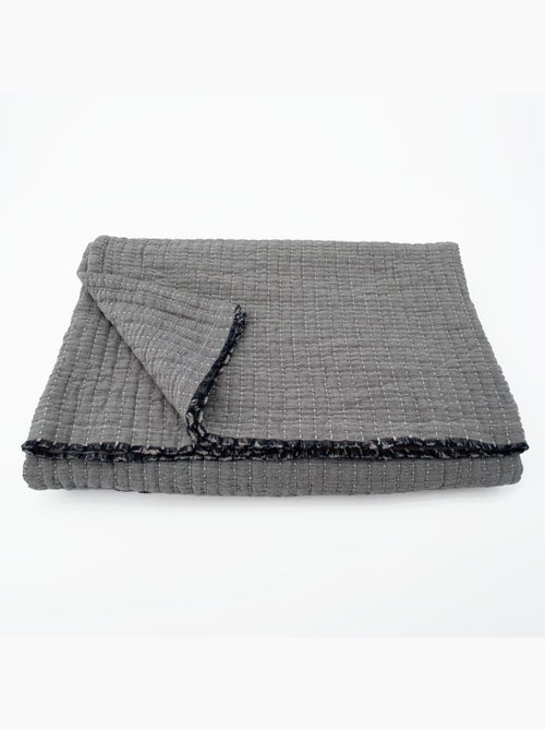 Colcha boutis acolchada de algodón lavado - Kiabi Colcha boutis acolchada de algodón lavado - Kiabi