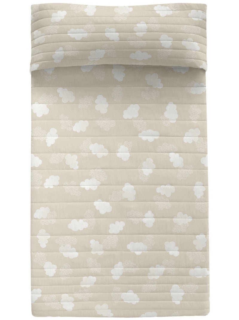 Colcha Clouds "Happyfriday" Beige - Kiabi