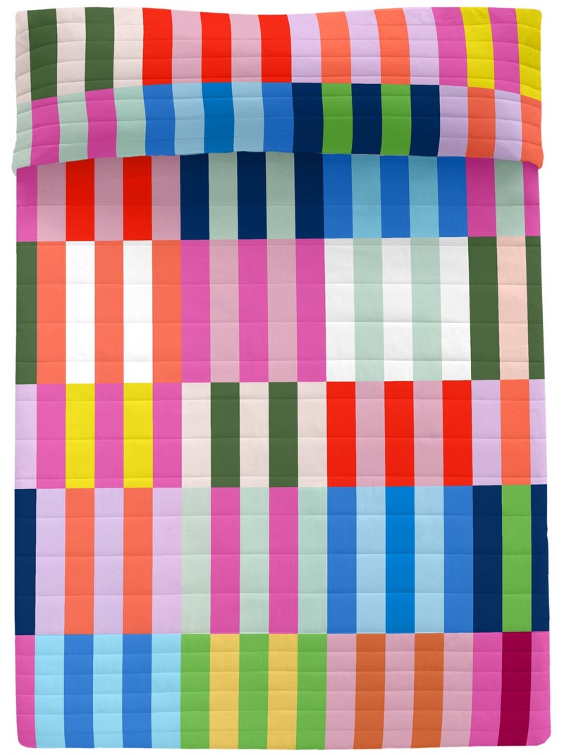 Colcha Color pop "Happyfriday" Multicolor - Kiabi