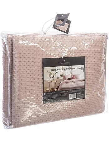 Colcha con 2 fundas de almohada a juego