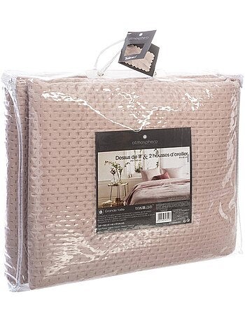 Colcha con 2 fundas de almohada a juego