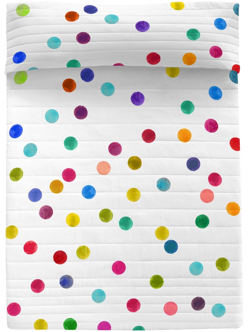 Colcha Confetti "Happyfriday" Blanco - Kiabi
