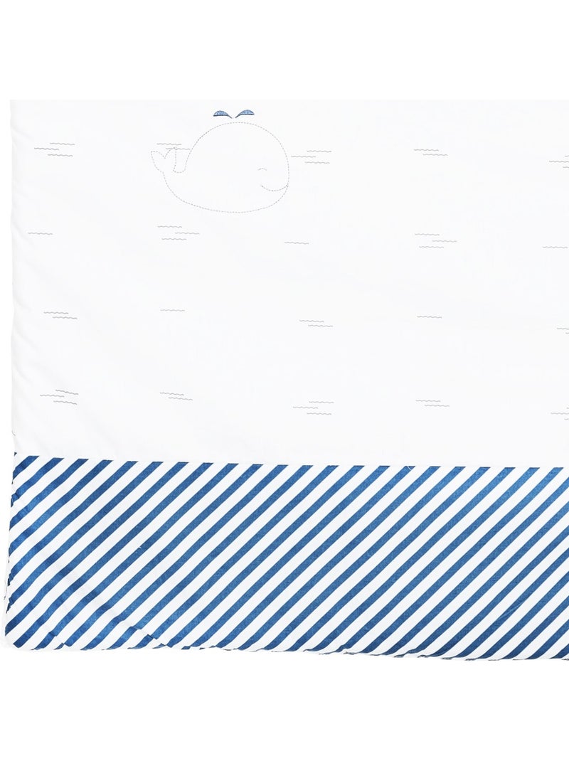 Colcha de algodón para - SAUTHON Blanco Azul - Kiabi