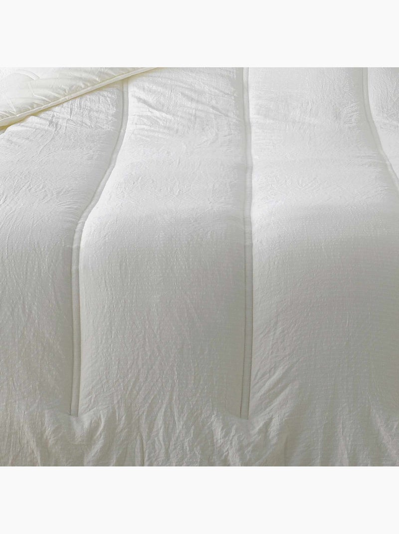 Colcha de color liso Crema - Kiabi