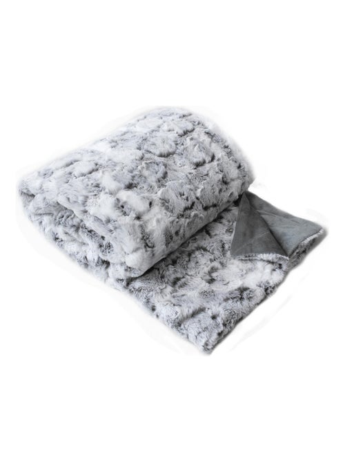 Colcha de imitación de piel con forro polar - Kiabi Colcha de imitación de piel con forro polar - Kiabi