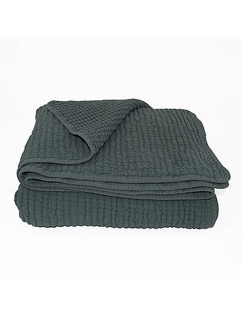 Colcha de nido de abeja de algodón reversible